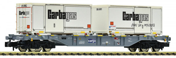 Fleischmann 6660091 - SBB Containertragwagen Sgnns Ep.6, 2x Wechselbrücken "Carbagas"
