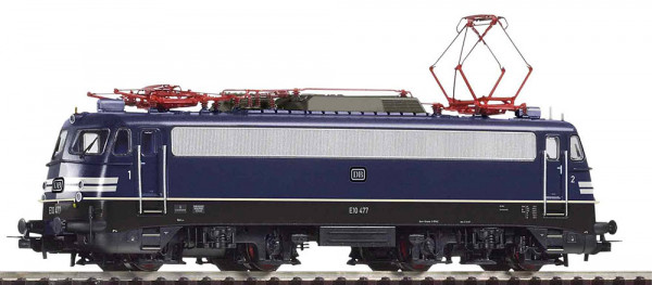 Piko 51969 - DB Ellok BR E10 477 blau mit Warnstreifen Ep. 3, mit DCC-Decoder + Sound