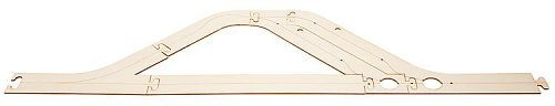 Faller 161942 - Laser-Street Parkharfe Basis 873 x 320 mm H0