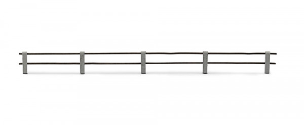Busch 1123 - Zaun m. Betonpfählen H0
