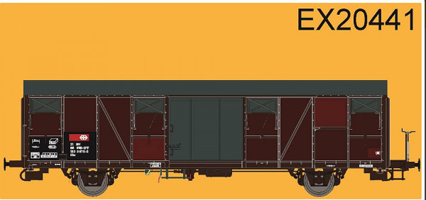 Exacttrain 20441 - SBB Gbs G³terwagen Nr 2 Epoch