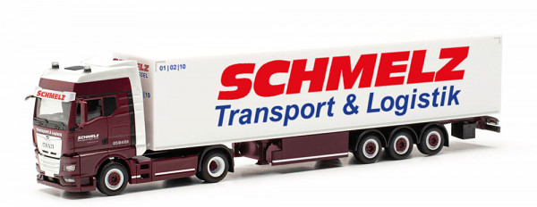 Herpa 317351 - MAN TGX GX Koffer-Sattelzug "Schmelz Kassel"