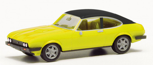 Herpa 420570-002 - Ford Capri II mit Vinyldach, daytonagelb