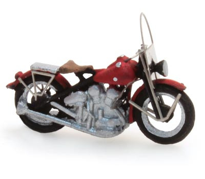 Artitec 387.04-RD - Motorrad U.S.A. Zivil Rot Fertigmodell