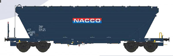 NME 517611 - NACCO Getreidesilowagen Uagpps 80m³ "NACCO", blau, geänd. Wag.nr. Ep.6