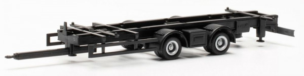 Herpa 085540 - Teileservice Tandem-Hängerfahrgestell für Volumenzüge 7,82m m. Wechselaufbau, 2 Stück