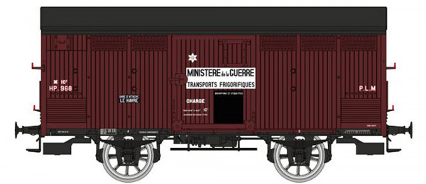 REE WB-769 - PLM Kühlwagen Isotherme (ex Primeur) braun Ep.2, "Ministere de la Guerre"