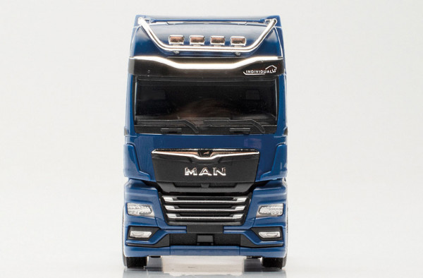Herpa 054270 - Zub. Sonnenblende und Lampenbügel für MAN TGX Individual, Bügel chrom (4 Set)