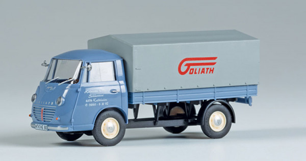 Auhagen 66028 - Goliath Express 1100 Pritschenwagen mit Plane "Helmuth Erdel"