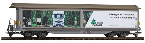 Bemo 2288158 - RhB Haik qq-y 5168 Schiebewandwagen "Cargo Grischa"