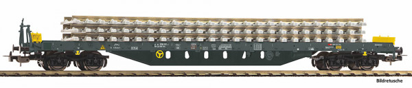 Piko 24547 - SBB Flachwagen 4-achsig Ep. 6, beladen mit Betonschwellenstapel