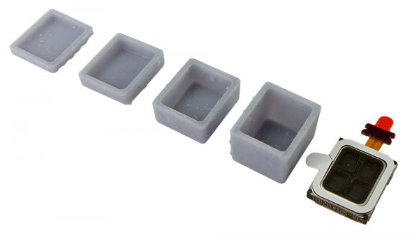 ESU 50352 - Lautsprecher 10mm x 12mm x 3.5mm, rechteckig, 6 Ohm, mit Schallkapselset