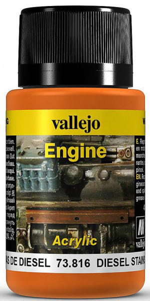Vallejo 773816 - Weathering Diesel-Flecken, 40 ml