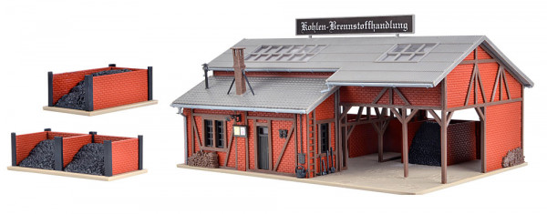 Vollmer 45615 - Kohlen-Brennstoffhandlung 190x140x100 mm Fachwerk