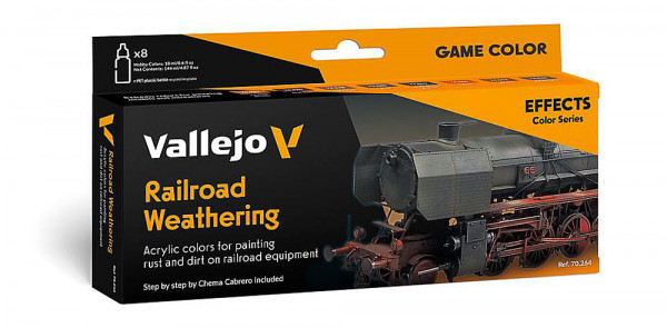 Vallejo 770264 - Farb-Set Eisenbahn-Alterung,