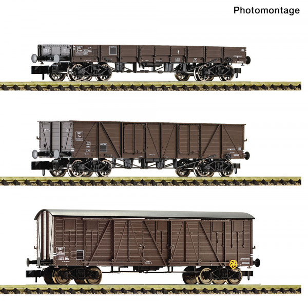 Fleischmann 6660167 - SNCF 3er Set Güterwagen SNCF E3