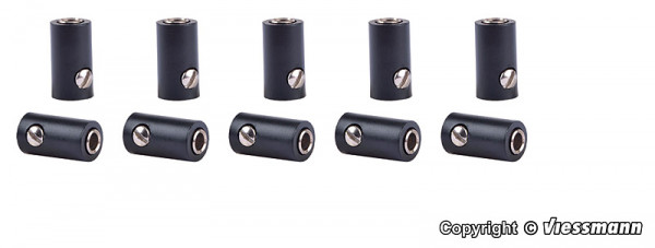 Viessmann 6886 - 10 Muffen, schwarz