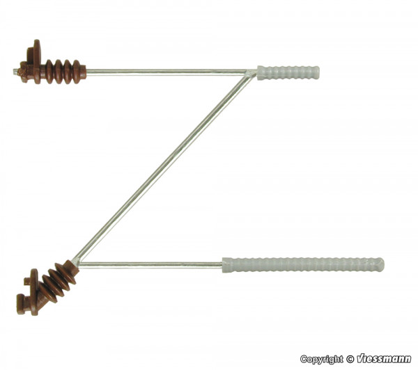 Viessmann 4168 - Ausleger kurz, 5 Stück - ersetzt 41711