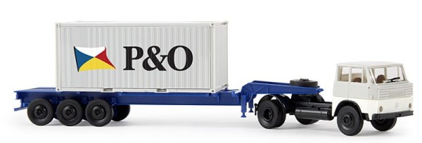 Brekina 82208 - Henschel HS 16 "P&O" 20ft-Container