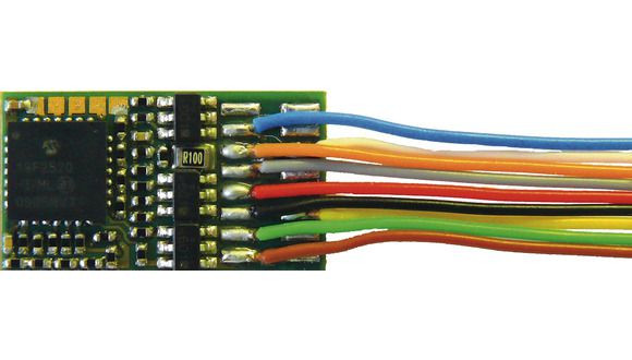 Roco 10894 - Rückmeldefähiger Decoder mit Litzen und 8-poligem Stecker (NEM 652)
