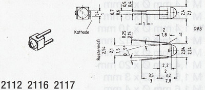 Weinert 2116 - LED, rot, 2Stück