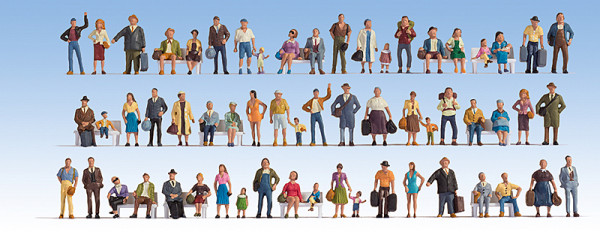 Noch 37070 - Mega Spar-Set 60 Figuren (ohne Bänke)