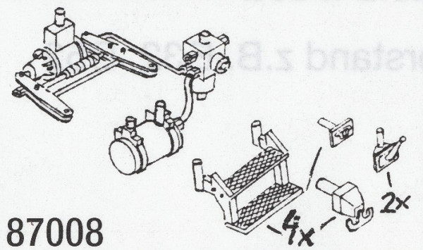 Weinert 87008 - Tritte + Bremszyl.Schmalspurw.