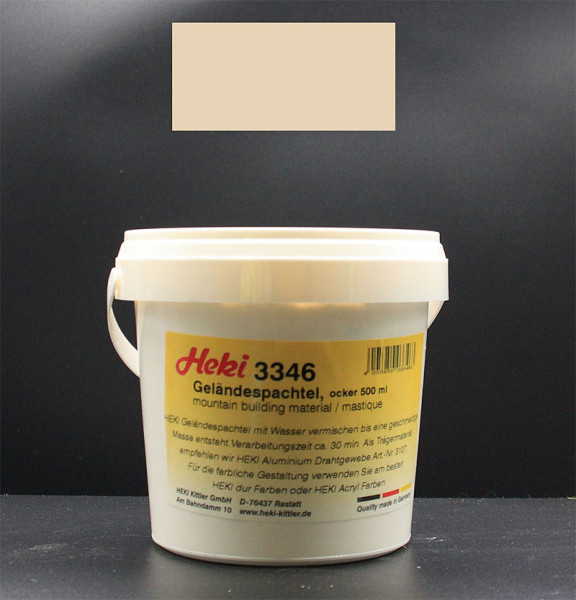 Heki 3346 - Geländespachtel 500 g ocker Heki Geländebau