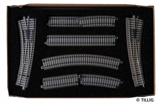 Tillig 01834 - Set Gleiserweiterung "Parallelkreis Teil 1"