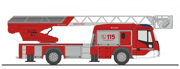 Rietze 71104 - Magirus DLK 32 n.B. Vigili del Fuoco (IT)