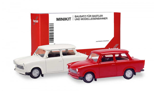 Herpa 013901-003 - MiKi Trabant 601 Lim. weiß rot