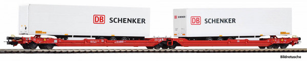 Piko 24626 - DB AG Taschenwagen T3000e Ep. 6, 2 x Auflieger Schenker
