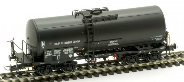 Albert Modell 798005 - CFR Kesselwagen 4-achsig Zaes schwarz Ep. 6, "Grup Feroviar Roman"