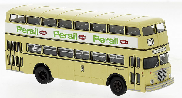 Brekina 61257 - Büssing D2U Doppeldecker 1960, BVG - Persil,