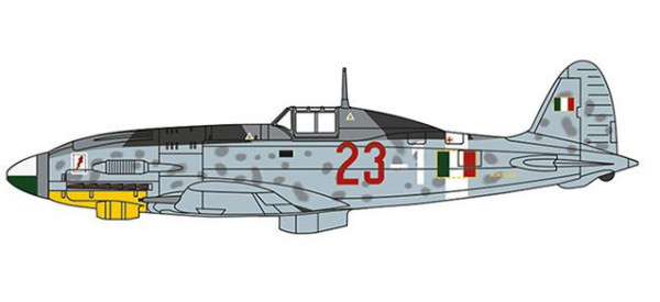 Herpa 81AC091 - Macchi C-205 Veltro - 1L.Gorrini, 1 Squadriglia, 1 Gruppo Caccia, 1944