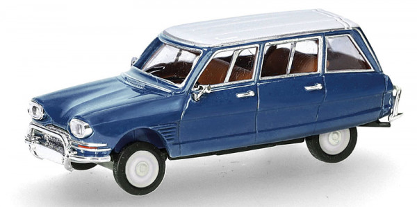 Herpa 038959-002 - Citroen AMI 6 Break, enzianblau/Dach weiß