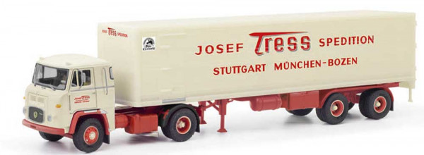 Herpa 87MBS026260 - Scania Vabis LB 76 Koffer-Sattelzug "Tress"