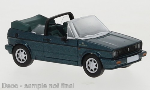 PCX870310 - VW Golf I Cabriolet Etienne Aigner metallic dunkelgrün, 1991,