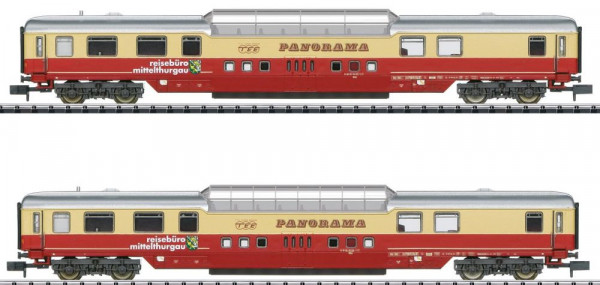 Trix 18712 - DB Set Panoramawagen "Sonder TEE" 2-teilig Ep.4-5, "Reisebüro Mittelthurgau"