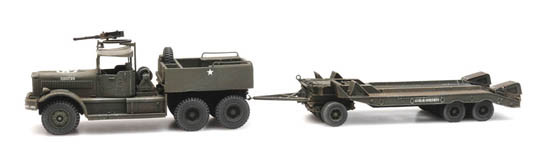 Artitec 6870280 - US M19 Diamond T mit Anhänger Fertigmodell aus Resin, lackiert
