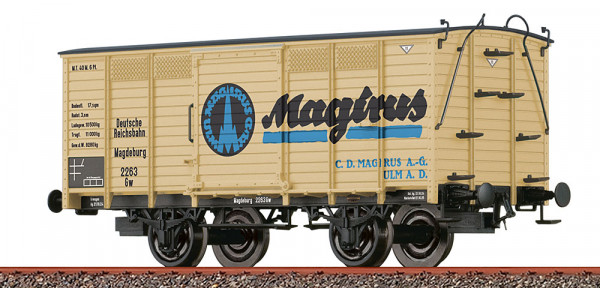 Brawa 48048 - H0 Gedeckter Güterwagen Gw "Magirus" DRG