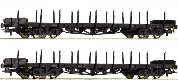 Roco 6600142 - DB 2er Set Rungenwagen Rs DB E4