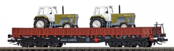 Busch 31170 - DR Flachwagen Samm/Traktoren Ep.3