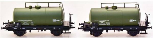 Exacttrain 20505 - DB 2er Set 24m3 Uedinger Kesselwagen IVG Grün Ep. 3