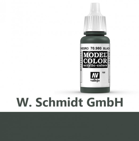 Vallejo 770980 - Model Color Farbe Tannengrün dunkel, Matt, 17 m