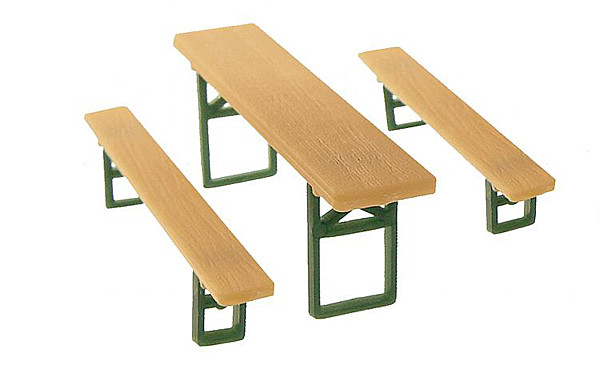 Faller 272442 - 48 Brauereibänke und 24 Tische