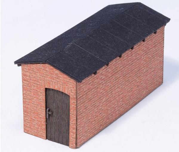 Joswood 19049 - Bahngebäude, extra schmal, 3-D Ziegel
