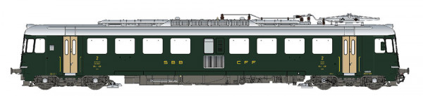 LSModels 17051 - SBB Triebwagen RBe 4/4 grün Ep.4, alte Anschriften