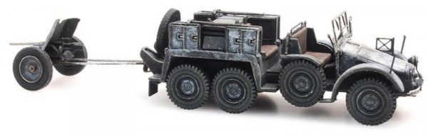 Artitec 387.387 - WM Krupp-Protze + 3,7-cm-PaK, Winter Fertigmodell aus Resin, lackiert