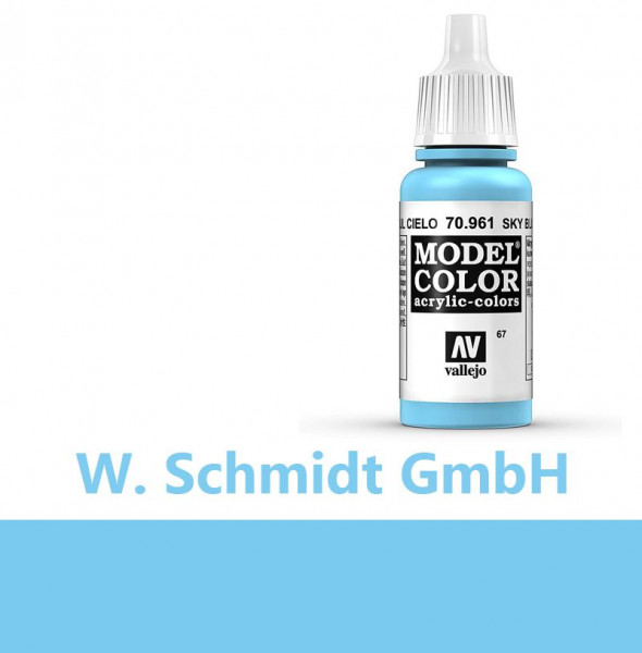 Vallejo 770961 - Model Color Farbe Himmelblau, Matt, 17 ml